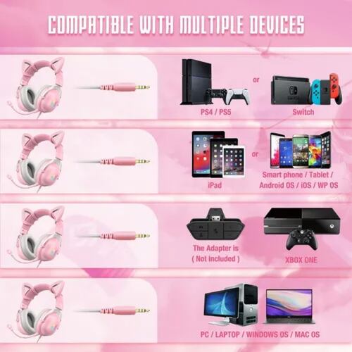 Audífonos Diadema Microfono Auriculares Gamer Para Xbox Ps4