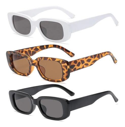 3 Gafas De Sol Rectangulares Estilo Retro