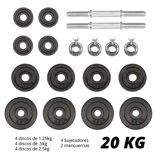 Set de mancuernas 20kg