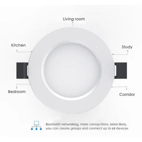 Lampara Luz Led De Techo Bluetooth Inteligente Lámpara Rgb