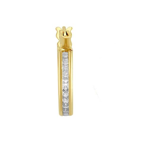 Arracadas Con Zirconias Elaborada En Oro De 10 K