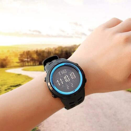 Reloj  Deportivo Digital Azul con Negro