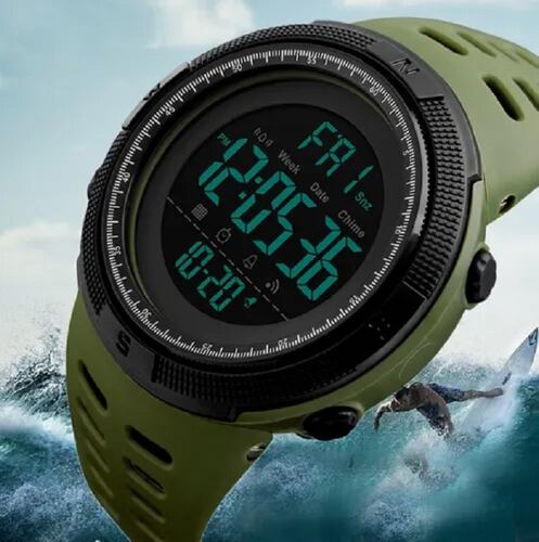 Reloj  Deportivo Digital Verde con Negro