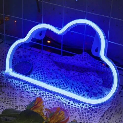Luces La Noche Rayo Nube Luz De Neón Para La Batería/ Usb