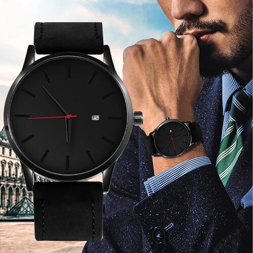 Reloj Casual Y Elegante Color Negro