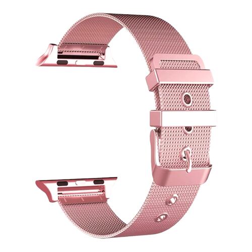 Correa Band Negra Metalica Compatible Con Apple Watch Hombre.