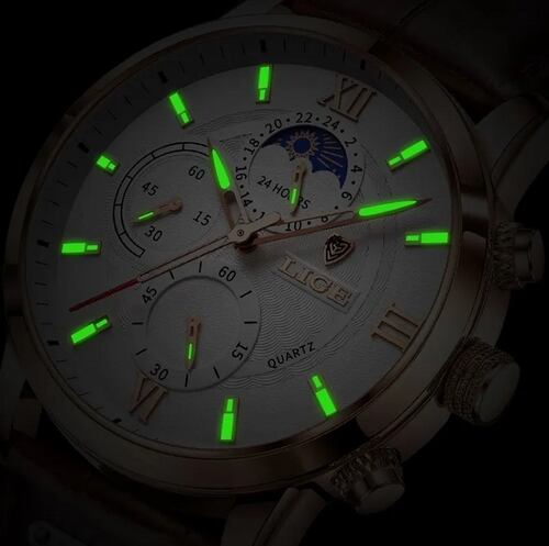 Reloj Deportivo Impermeable Para Hombre Cafe
