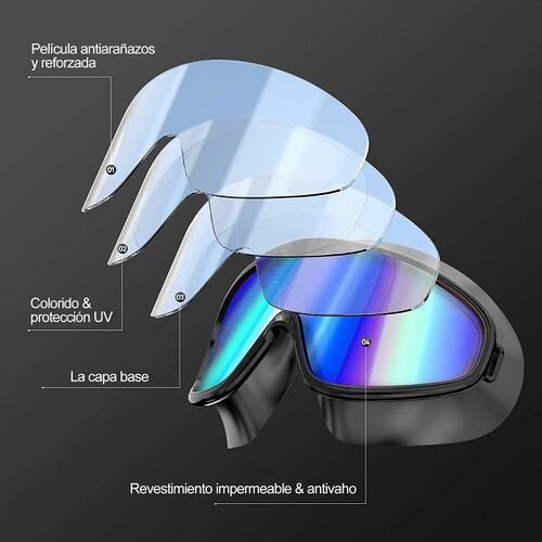 Gafas Natación Protección Uv Visión Amplia