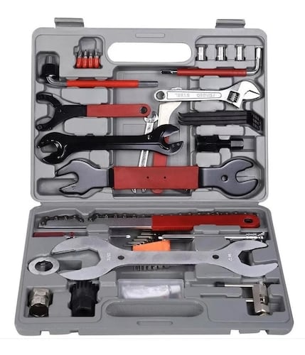 Kit Completo Herramientas Reparacion Uso Rudo Bicicleta 44 Piezas