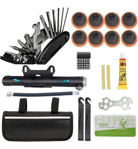 Kit De Herramientas De Reparación De Bicicletas Para Neumáticos 11 en  1