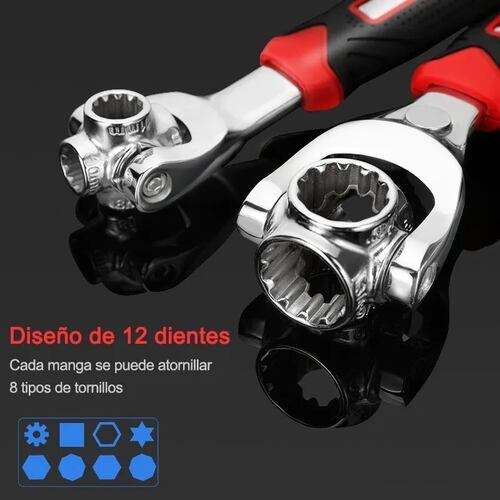 Llave Universal 2 En 1 Llave Multiusos Magnético 360 giros