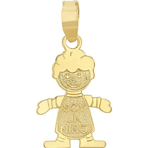 Dije Sencillo De Niño Elaborado En Oro De 10k + Regalo