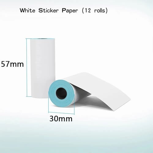 9 Rollos Térmicos Etiqueta 58mm Peripage A6 Impresora 57x30