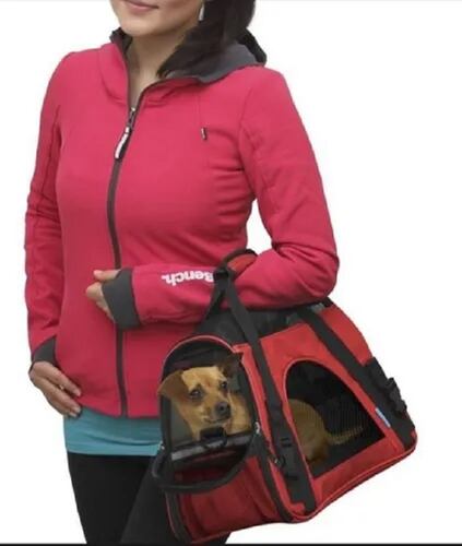 Bolsa Transportadora Para Perros Y Gatos Grande Rojo
