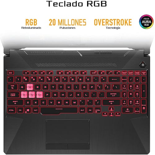 Laptop Asus TUF Gaming Intel Core i5-10300H 8GB DDR4 SSD 512GB 15.6" Full HD NVIDIA GeForce GTX 1650 Windows 10 Home FX506LH-HN082T.