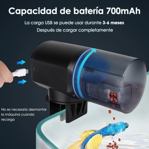 Alimentador Automático Peces Dispensador Alimento Para Peces