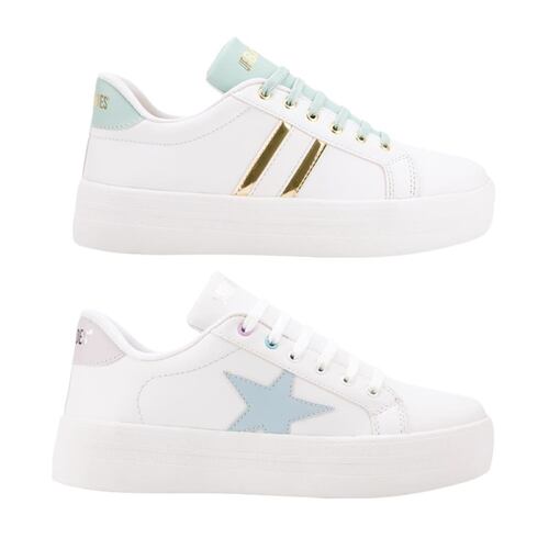 Kit Tenis Casual Escolar Urbano Choclo Urban Shoes color blanco para Mujer 513 1052948