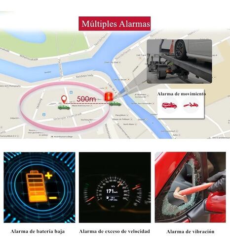 Localizador Rastreador Gps Auto Color Negro