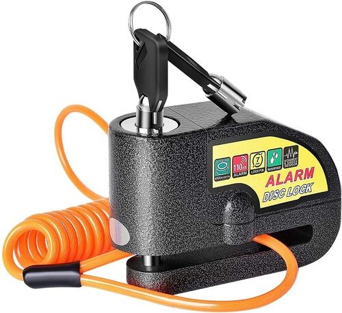 Candado Disco Alarm Bloqueo Moto Bicicleta Impermeable 110db