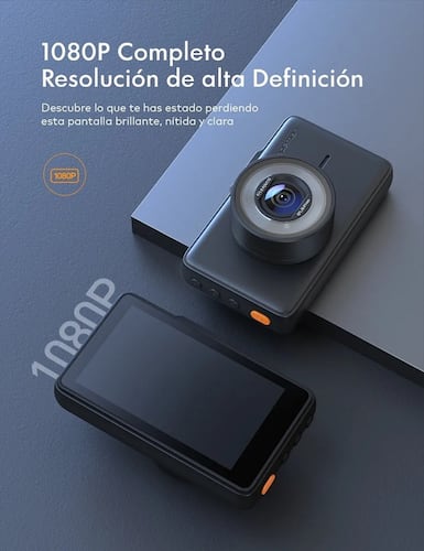 Doble Cámara Para Automovil Crosstour Con 3'' Pantalla