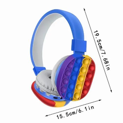 Audifonos Bluetooth Silicon Pop It Inalambricos Niño Y Niña