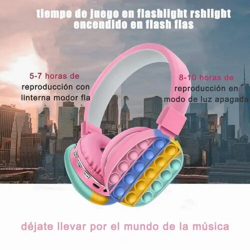 Audífonos Bluetooth Pop Rosa