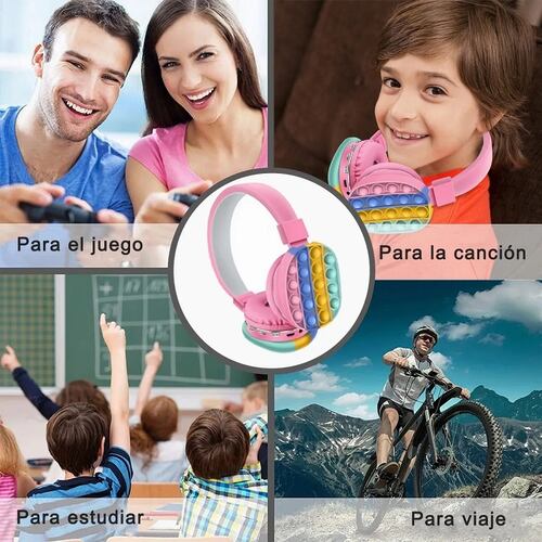 Audífonos Bluetooth Pop Rosa