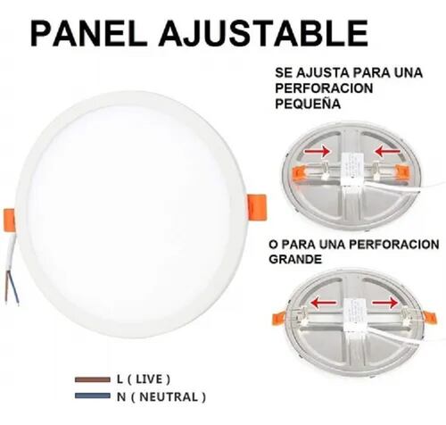 10 Lamparas Led 15w Led Ajustable Celeste