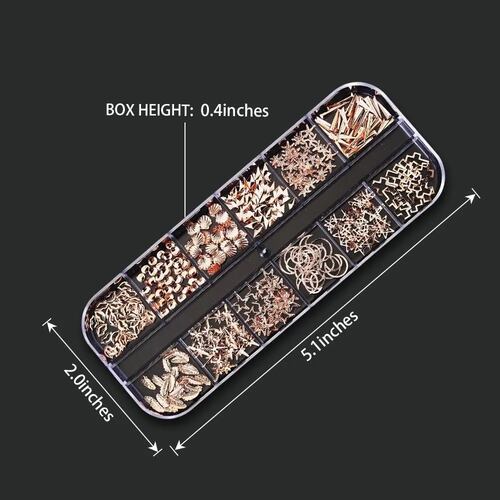 Decoracion De Uñas Piedritas Decorativas Strass Kit 4488pcs