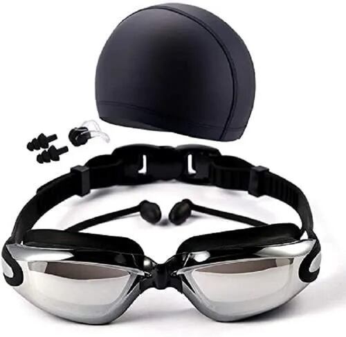Kit de Natacion, Googles, Gorra, Tapones Auditivos Y clip De Nariz