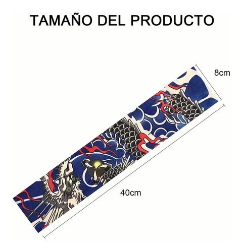 Manga Protectoras Sol Tatuaje Licra Unitalla Unisex 8 Piezas