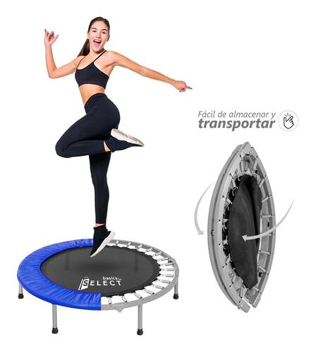 Trampolín Brincolín Para Aeróbicos Fitness Ejercicio Azul