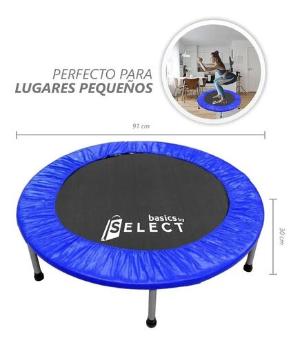 Trampolín Brincolín Para Aeróbicos Fitness Ejercicio Azul