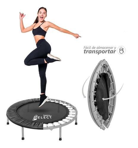 Trampolín Brincolín Para Aeróbicos Fitness Ejercicio Negro 