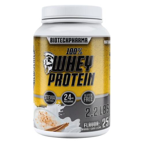 BIOTECKPHARMA| 100% Whey Protein Sabor Arroz con Leche 2.20 lbs | 1000 grs.	