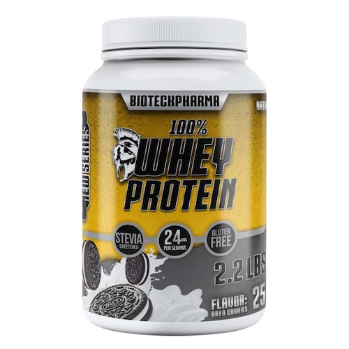 BIOTECKPHARMA| 100% Whey Protein Sabor Galleta Oreo 2.20 lbs | 1000 grs.	