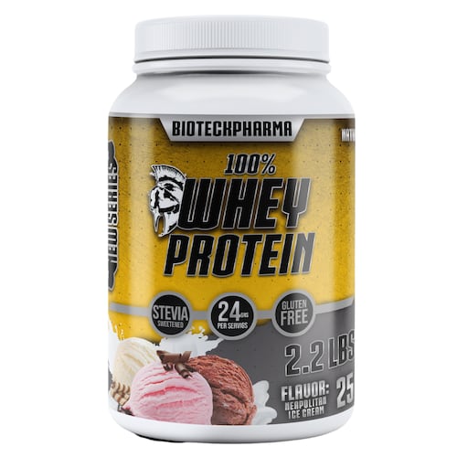BIOTECKPHARMA| 100% Whey Protein  Sabor Napolitano  2.20 lbs | 1000 grs.