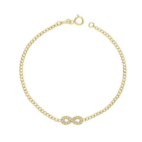 Pulsera Barbada  Mini Para Dama Elaborada En Oro De 10 K