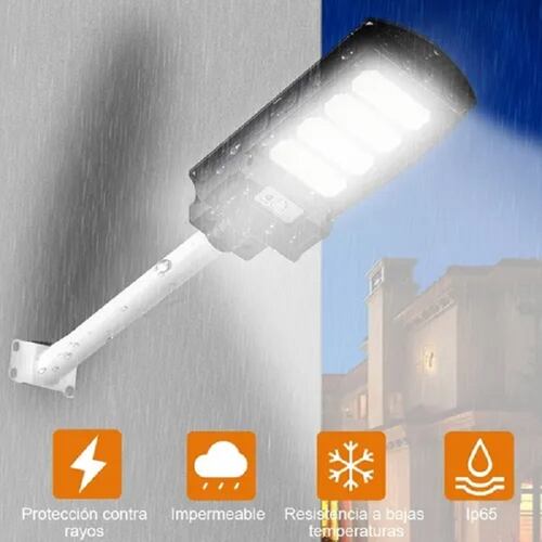 Lámpara Led Solar 300w Luminaria Suburbana Alumbrado Público