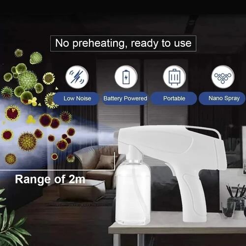 Desinfectante Uv Pistola Sanitizante Spray Inalambrica