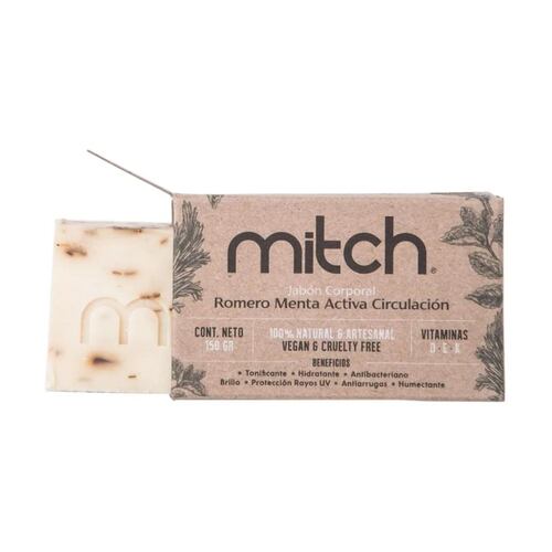 Jabon Corporal Romero Menta 150 G Mitch Vegano Cruelty-free