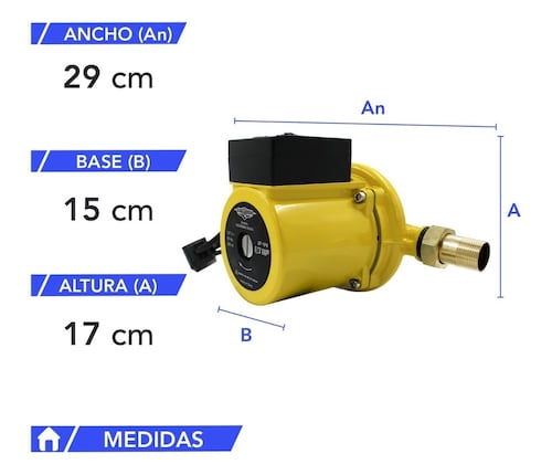 Bomba Presurizadora Gutstark Agua 1/3 Hp Automatica 270 W 2 Servicios