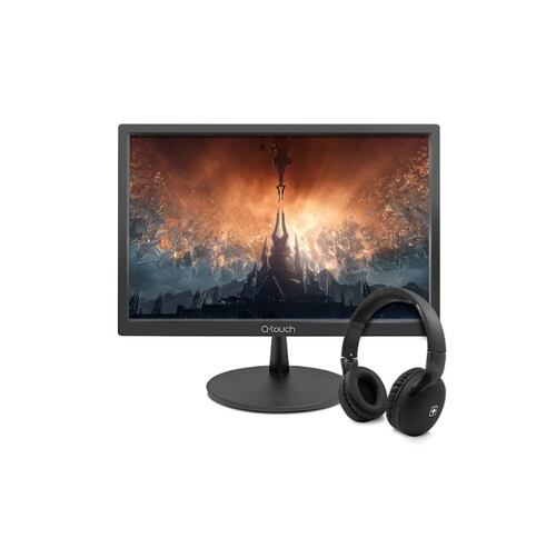 Combo Monitor Q-TOUCH QT-1900 19 Pulgadas HD LED +  Audífonos