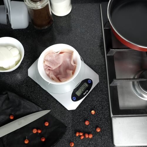 Báscula Digital De Cocina Cristal Templado Alta Precision