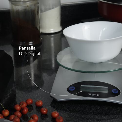 Báscula Digital De Cocina Cristal Templado Alta Precision