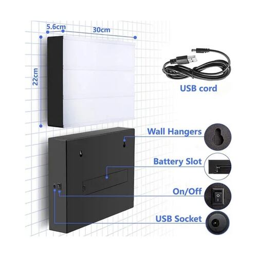 Letrero Luminoso Marquesina Caja Luz Cine Letras Led Vintage