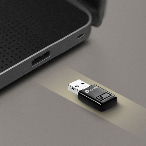 Tarjeta de Red Inalámbrica USB N300, TP-Link TL-WN823N, Negro.