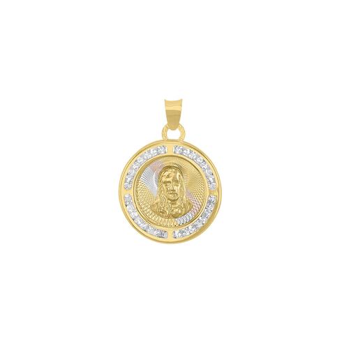 Medalla Sagrado Corazón 3 Oros Oro 14k + Obsequio