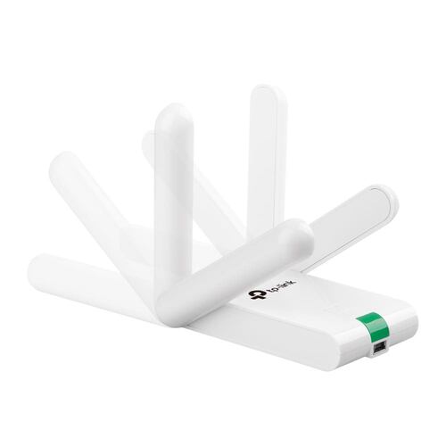 Tarjeta de Red Inalámbrica USB N300, TP-Link TL-WN822N, Antena Dual 3 dBi, Blanco.