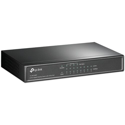 Switch 8 Puertos Tp-Link TL-SG1008P PoE Gigabit 10/100/1000 Mbps.